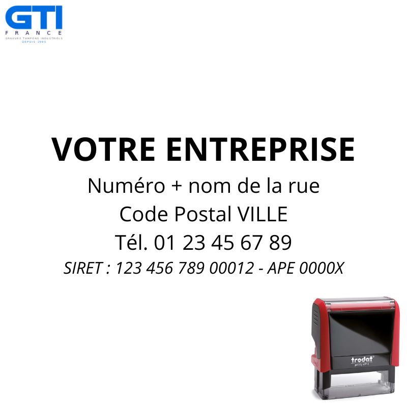 Tampon Encreur Printy 4912 - 5 Lignes