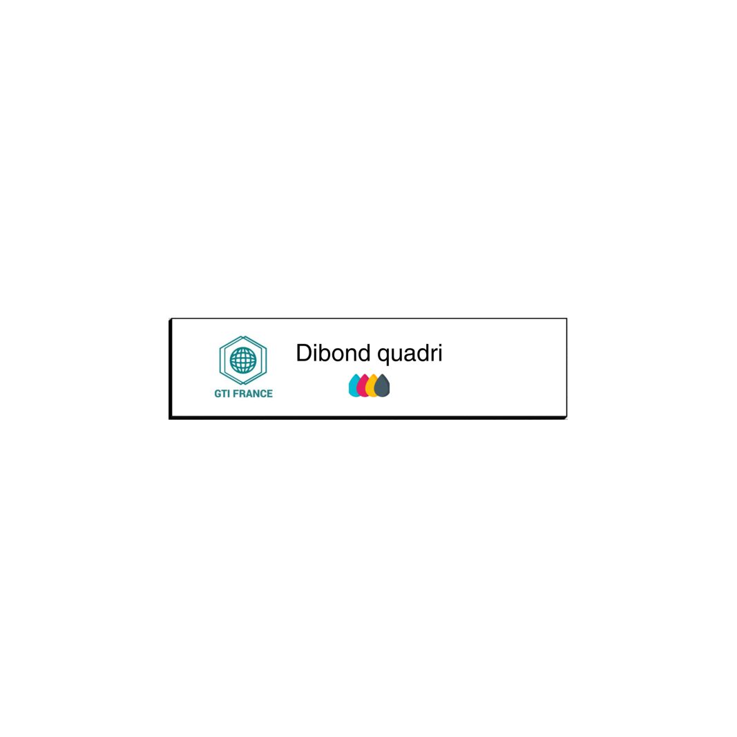 Dibond quadri 10 x 2,5 cm