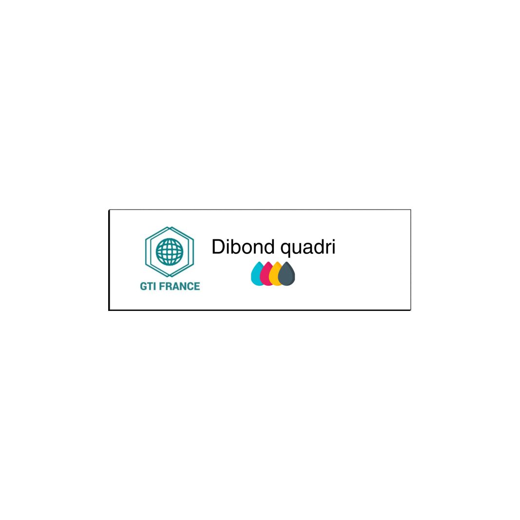 Dibond quadri 15 x 5 cm